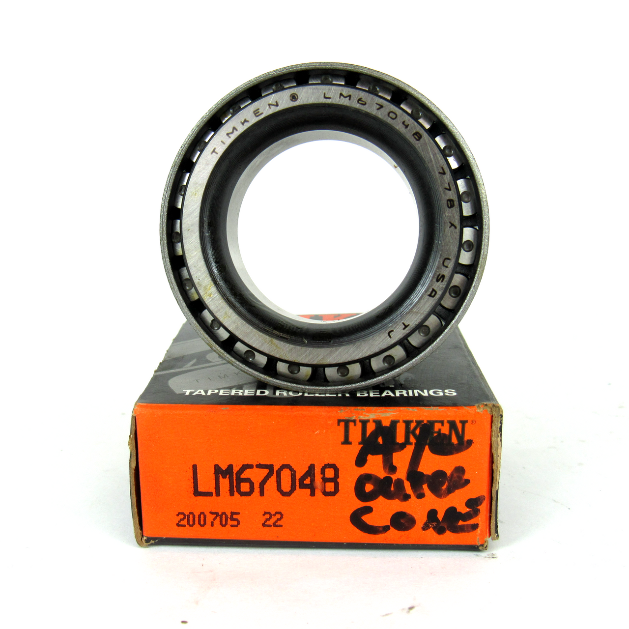 Timken LM67048 Tapered Roller Bearing, 1 1/4" Bore