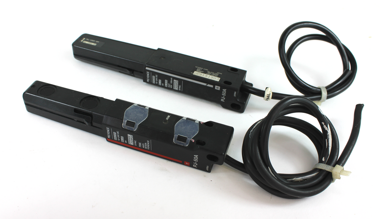 Keyence PJ-50A Expandable Area Sensor Transmitter and Receiver Keyence PJ-50A Expandable Area Sensor Transmitter and Receiver