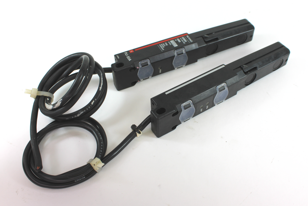 Keyence PJ-50A Expandable Area Sensor Transmitter and Receiver Keyence PJ-50A Expandable Area Sensor Transmitter and Receiver