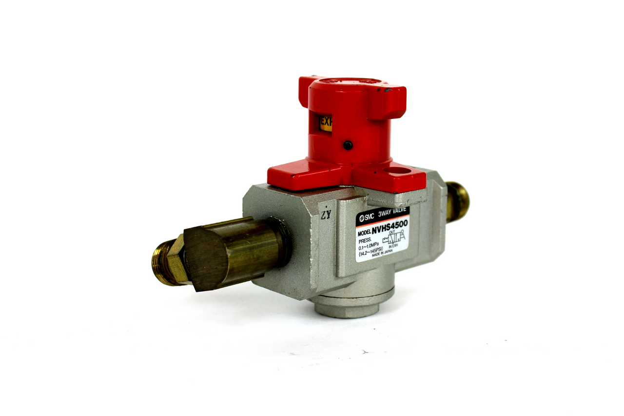 SMC NVHS4500 Pneumatic Lockout 3-Way Valve, 0.1~1.0 MPa