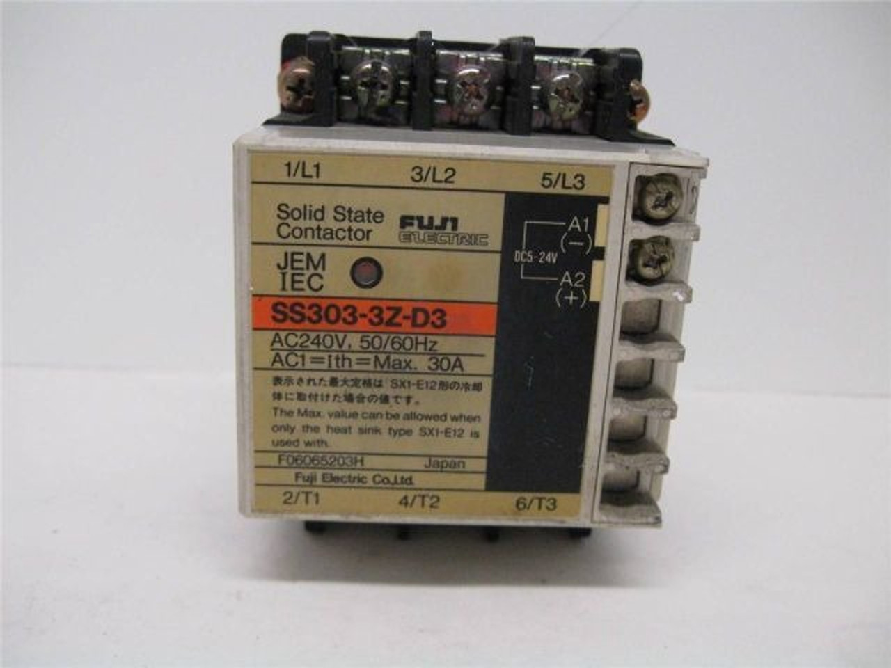 Fuji SS303-3Z-D3 Solid State Contactor