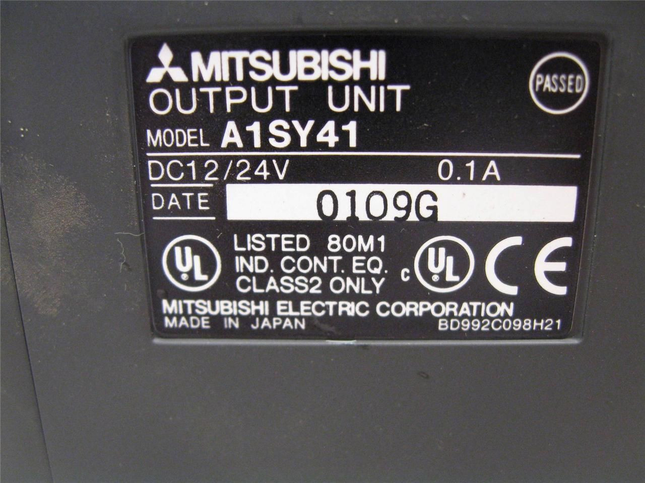 Mitsubishi A1SY41 Output Unit 12/24V DC