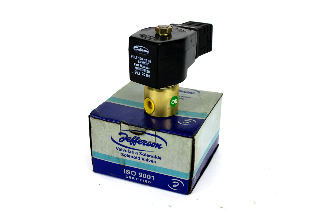 Jefferson MH25C092U Solenoid Valve, 120V, 60Hz