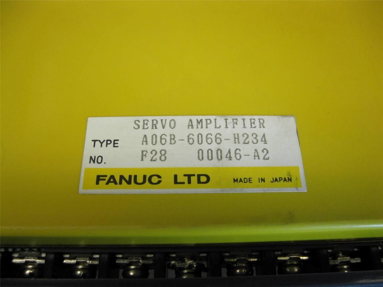 Fanuc A06B-6066-H234 AC Servo Amplifier A06B6066H234