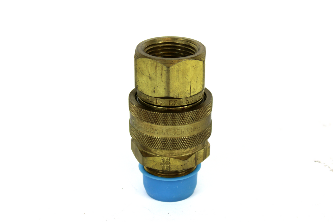 Parker BST-8M Hydraulic Quick Coupling with BST-N8 Coupler Nipple