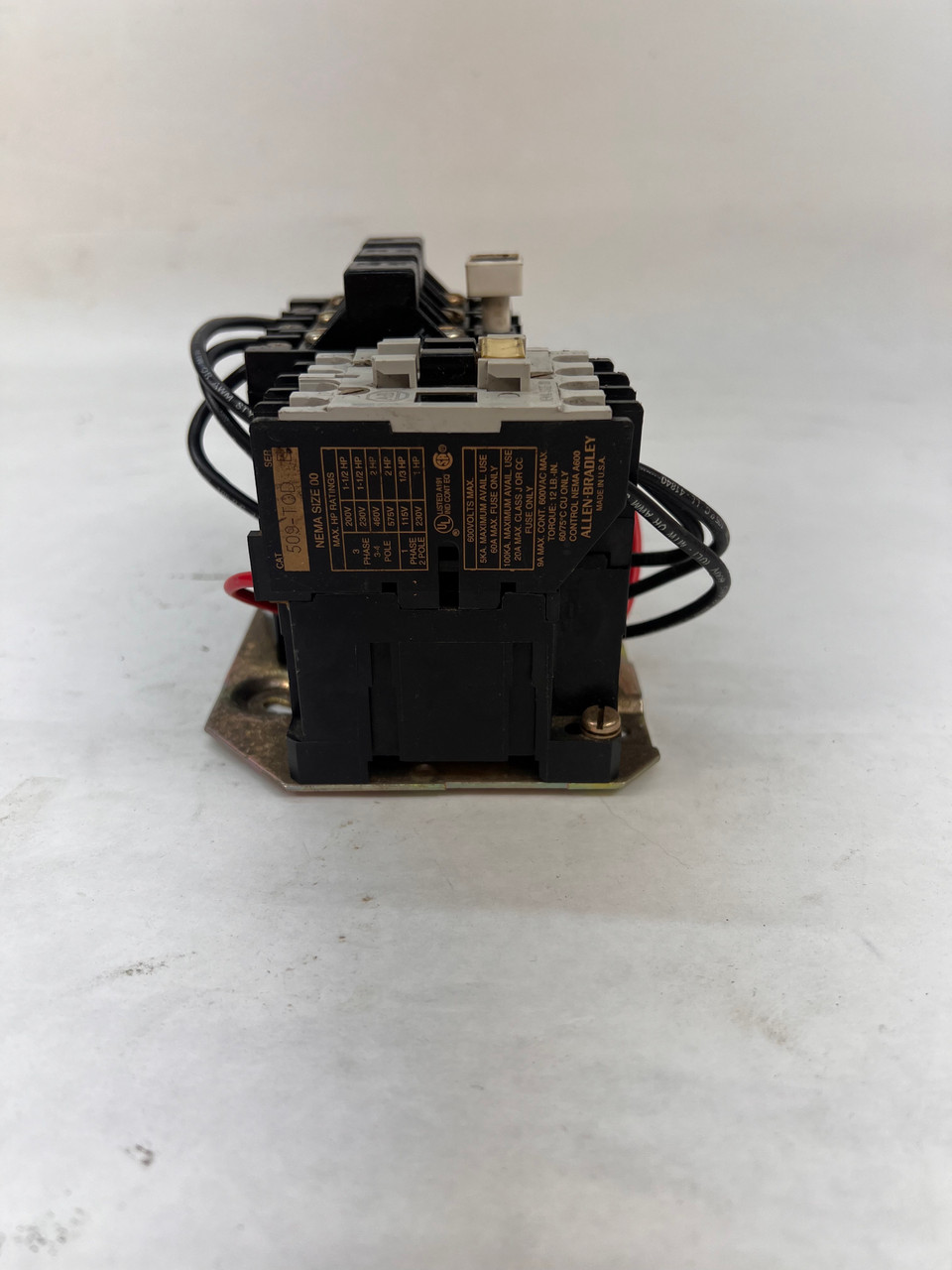 Allen Bradley 509-TOD Non-Reversing Motor Starter