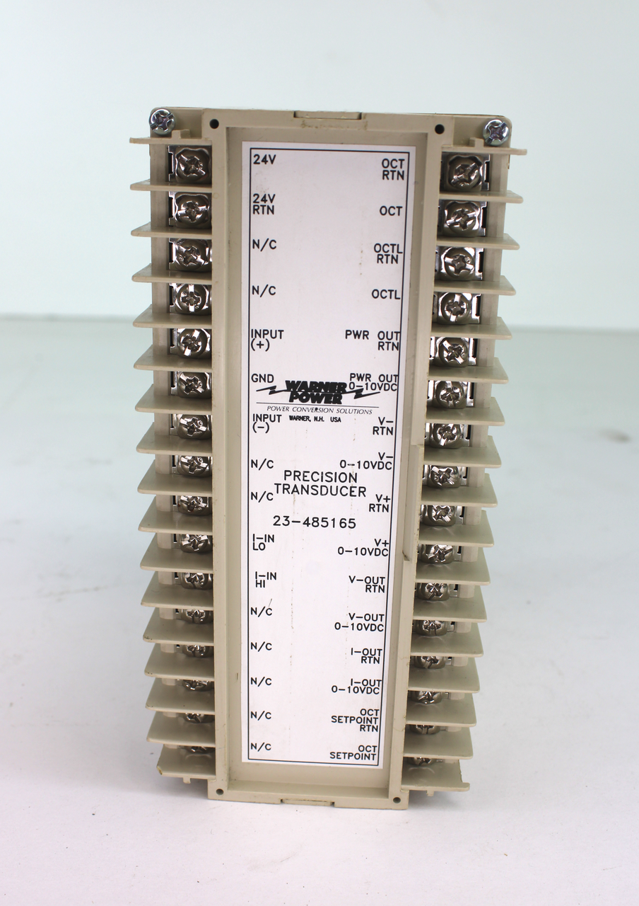 Warner Power 23-485165 Precision Transducer Module 24V, 0-10 Vdc