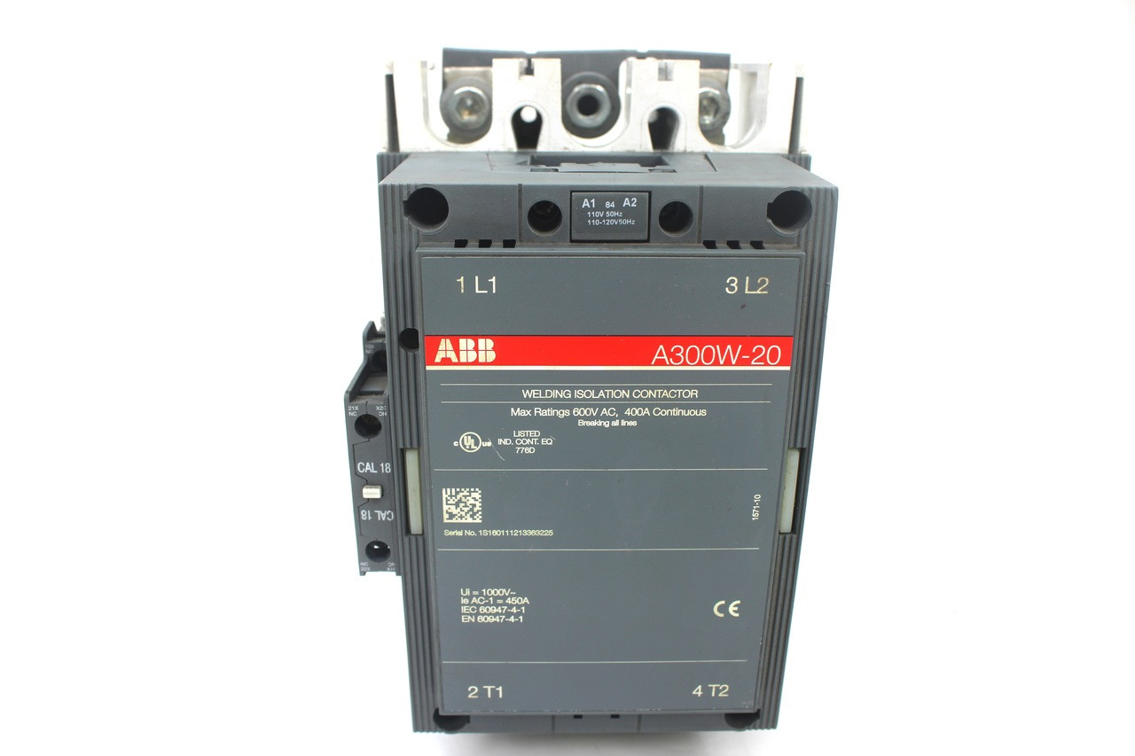 ABB A300W-20 Welding Isolation Contactor 600V AC