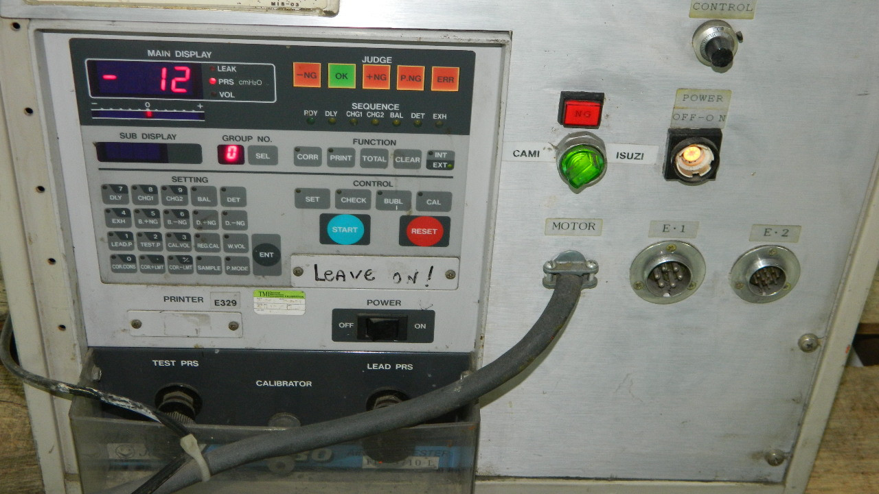 Fukuda Co. LTD FL3710L Turbo Air Leak Tester with FP100 Printer