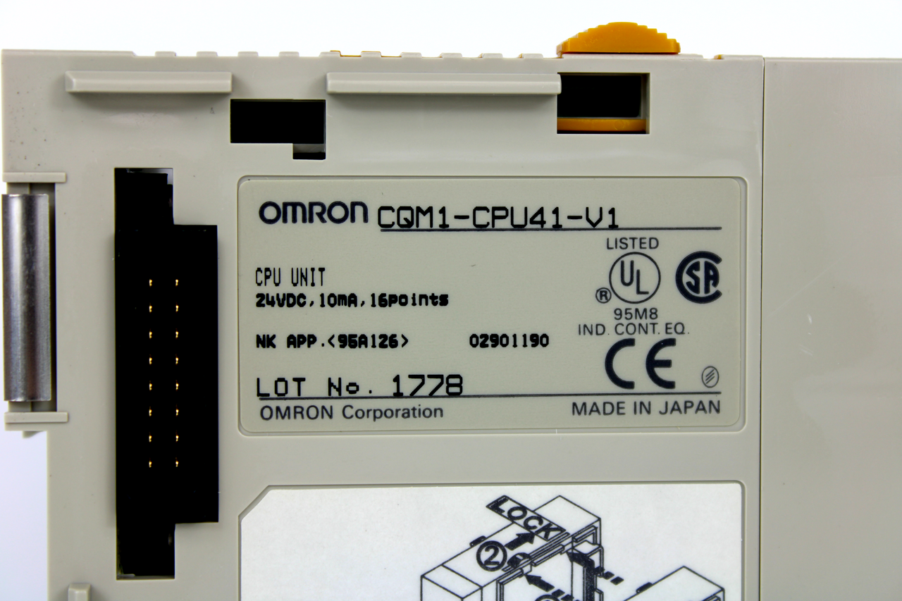 Omron CQM1-CPU41-V1 Programmable Controller Unit, 24V DC, 16 Points
