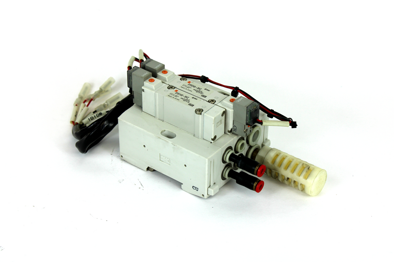 SMC SY5240-5HZ and SY5140-5HZ Solenoid Valve Manifold, 0.1-0.7MPa