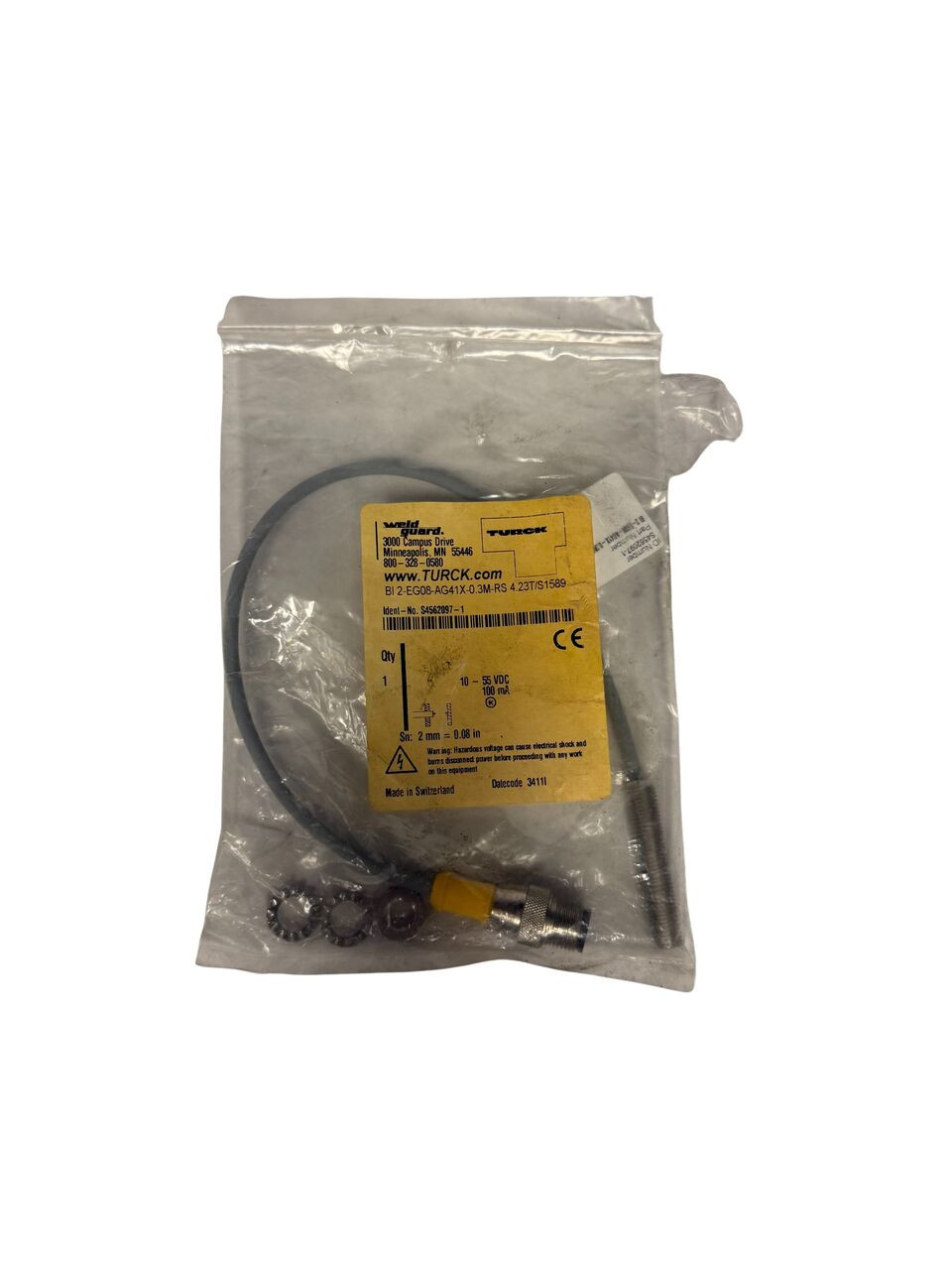 Turck BI 2-EG08-AG41X-0.3M-RS Proximity Sensor ...