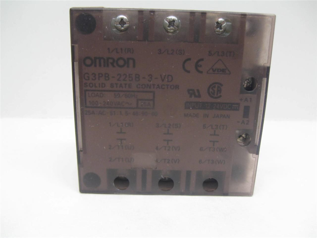 Omron G3PB-225B-3-VD Solid State Contactor
