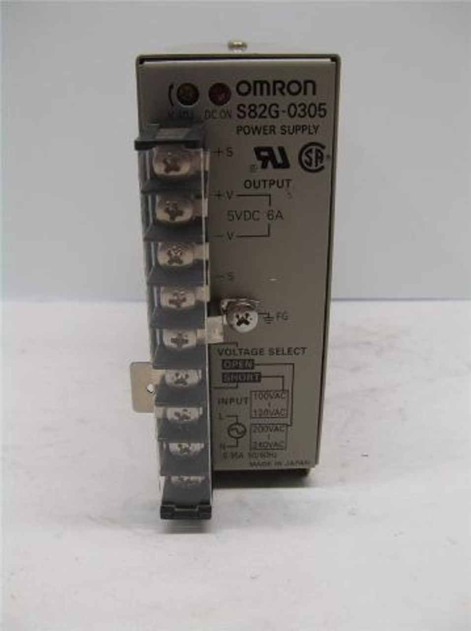 Omron S82G-0305 Power Supply 100-240 Vac