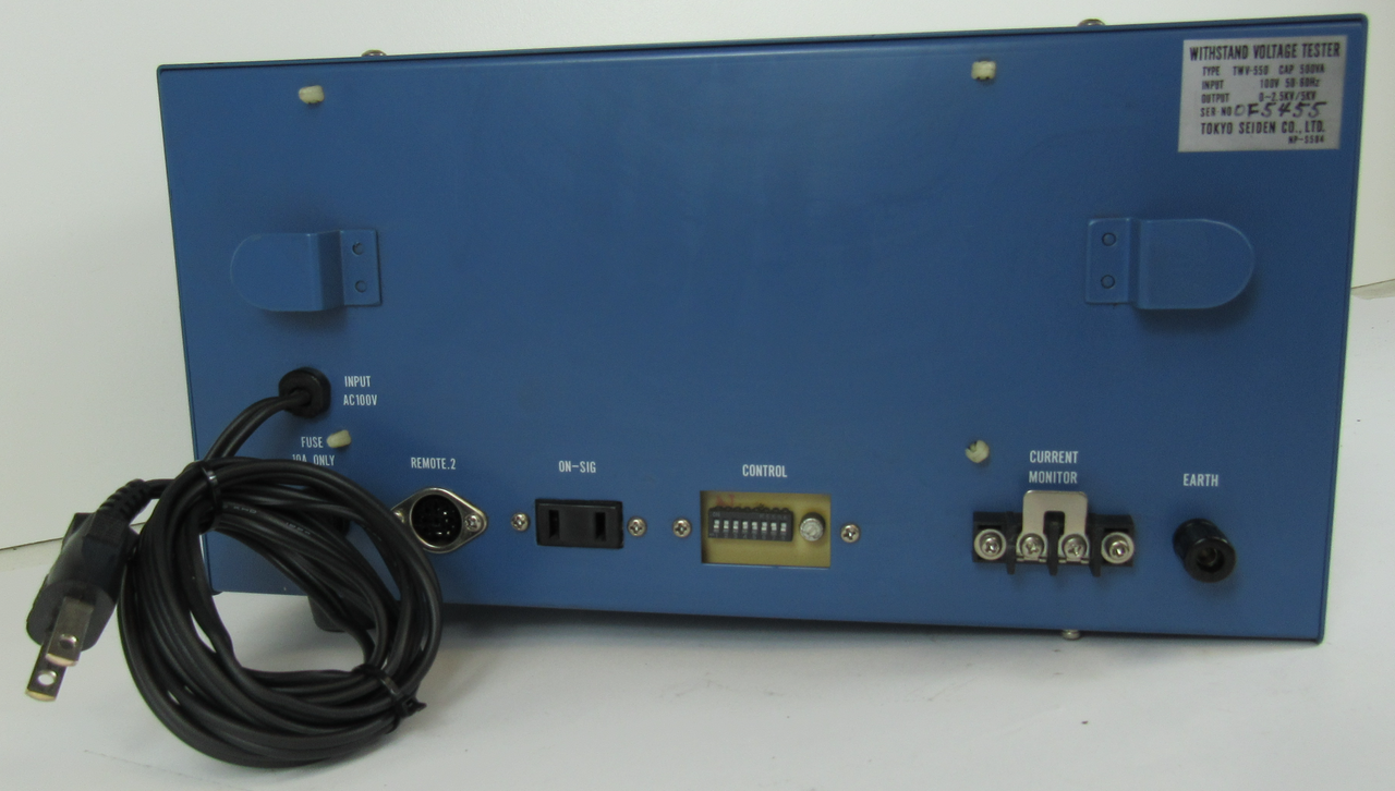 Tokyo Seiden Co. TWV-550 5Kv Withstand Voltage Tester