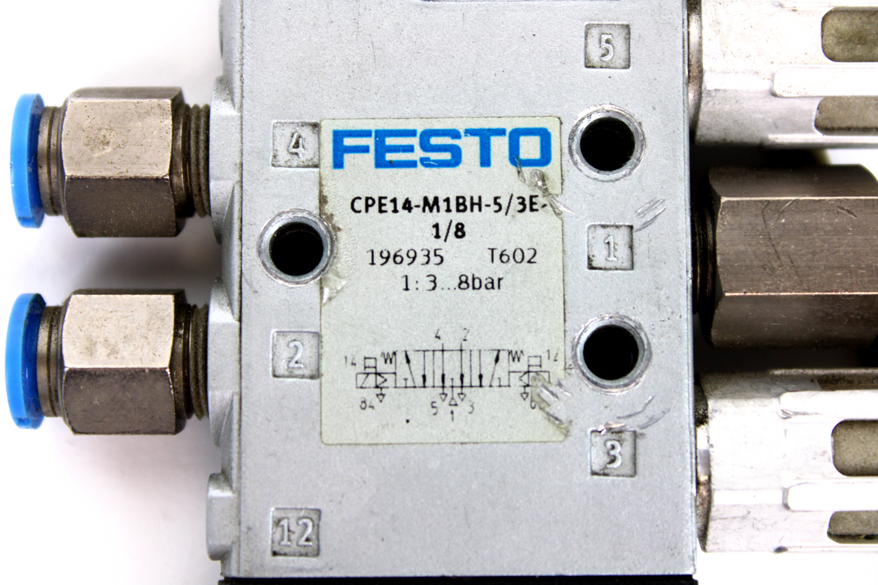 Festo CPE14-M1BH-5/3E-1/8 Air Solenoid Valve, 1:3...8 Bar