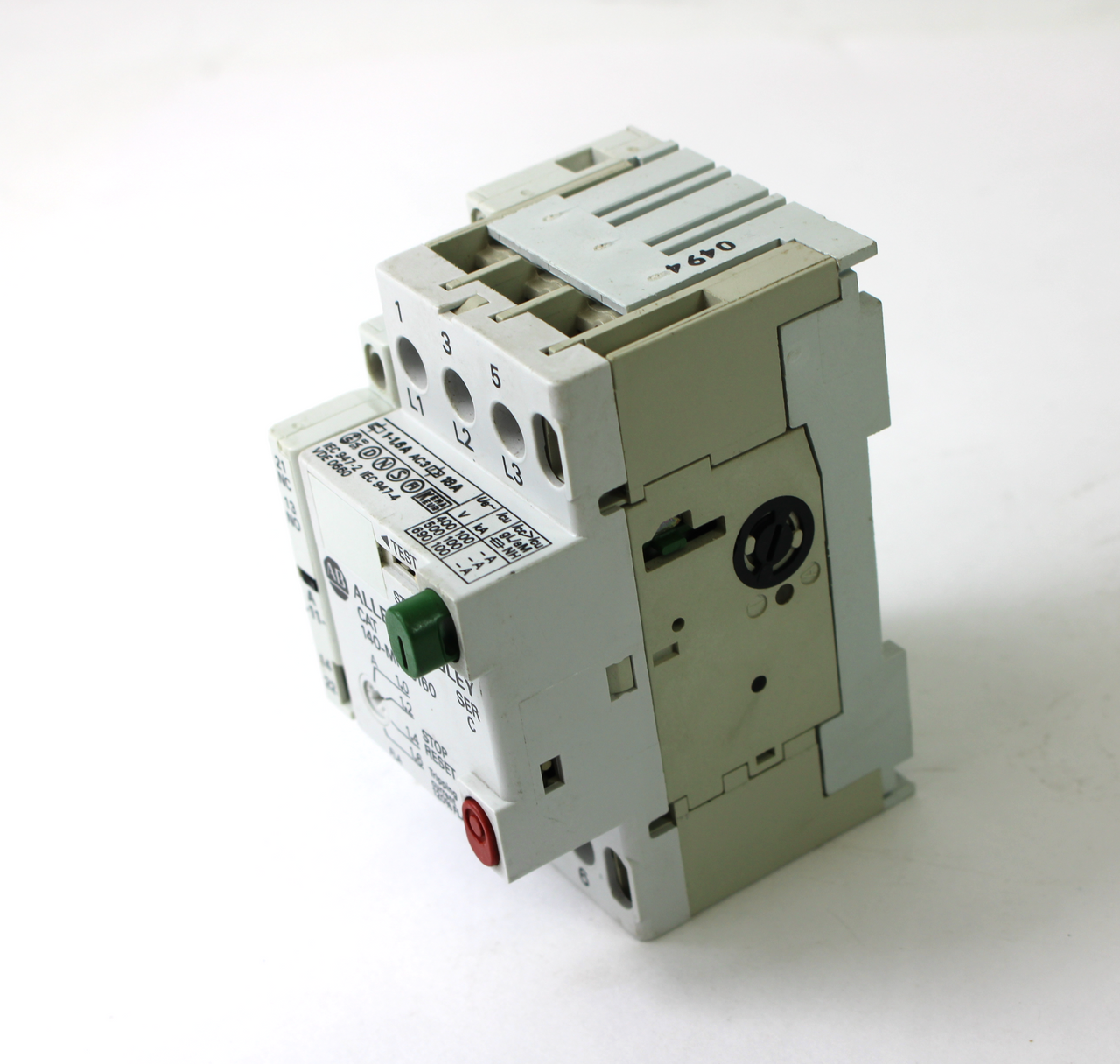 Allen Bradley 140-MN-0160 Ser. C Manual Motor Starter 1-1.6 Amp 3 Pole