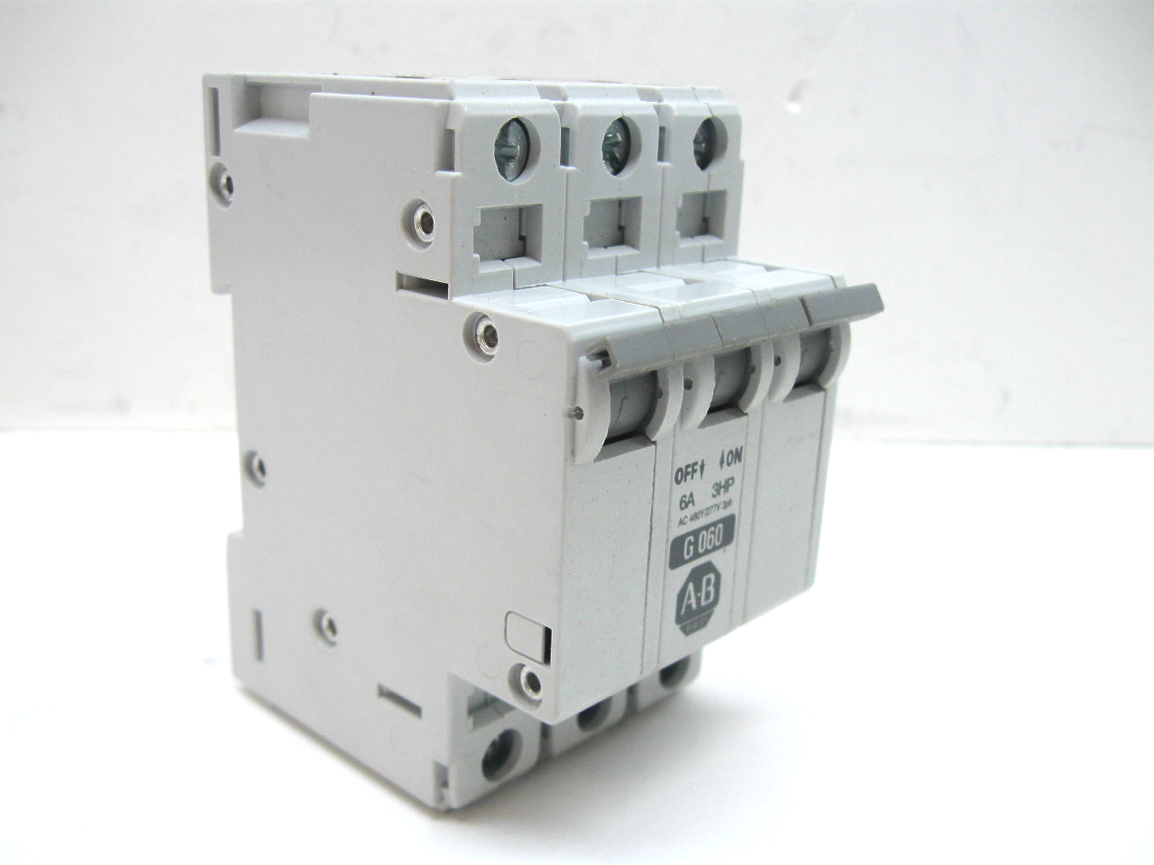 Allen Bradley 1492-CB3G060 Circuit Breaker 6 Amp, 3 Pole, 480Y/277V