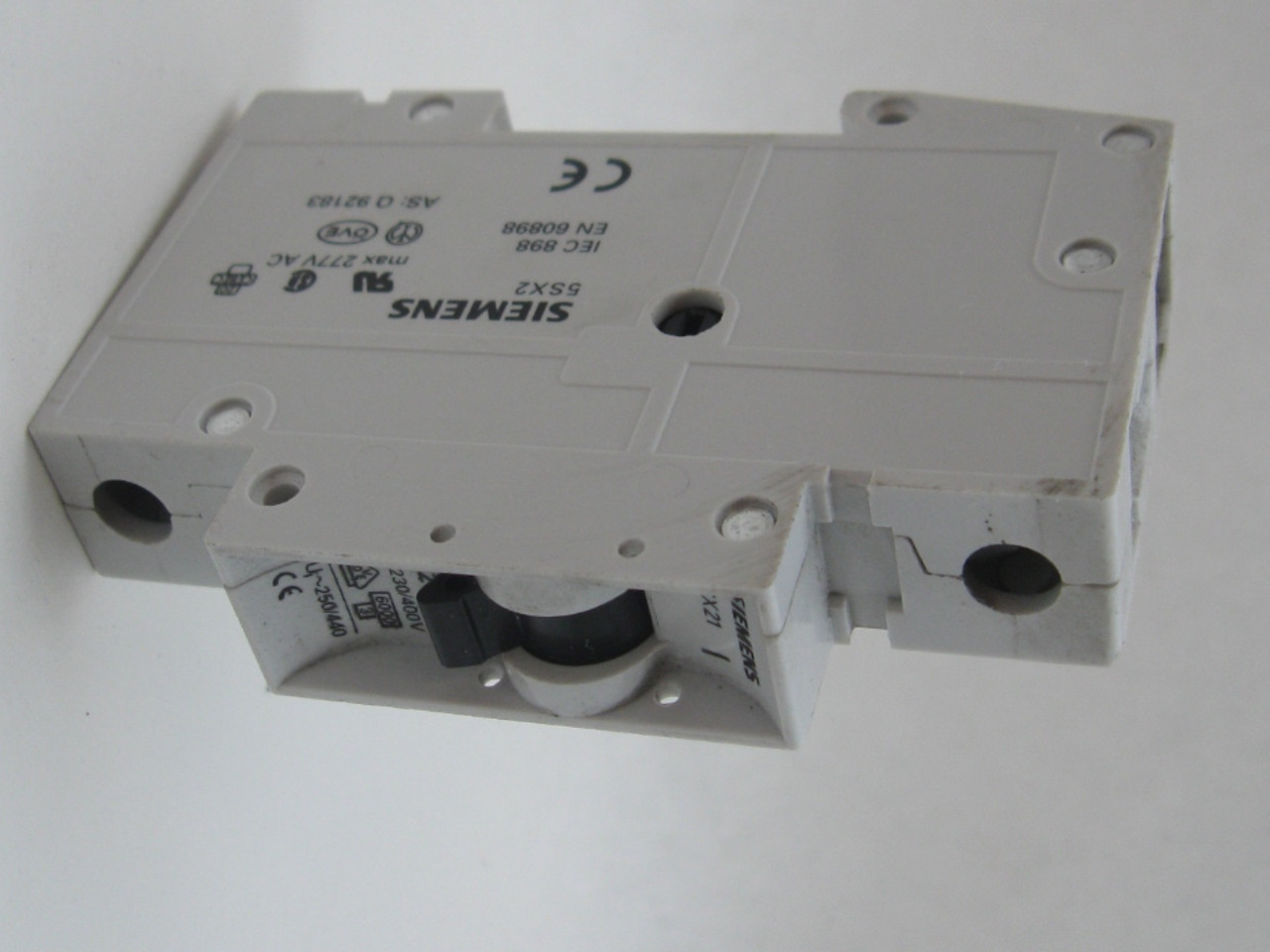 Siemens 5SX21 C2 230/400V 2 Amp 1 Pole Circuit Breaker