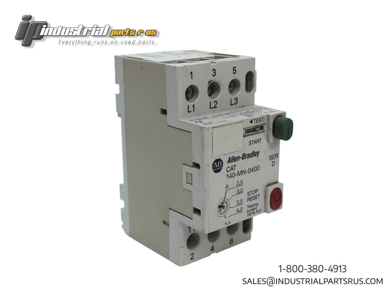 Allen Bradley 140-MN-0400 Manual Motor Starter 2.5-4.0 Amps