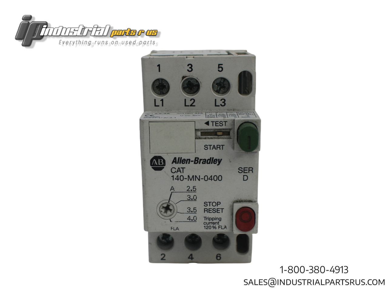 Allen Bradley 140-MN-0400 Manual Motor Starter 2.5-4.0 Amps
