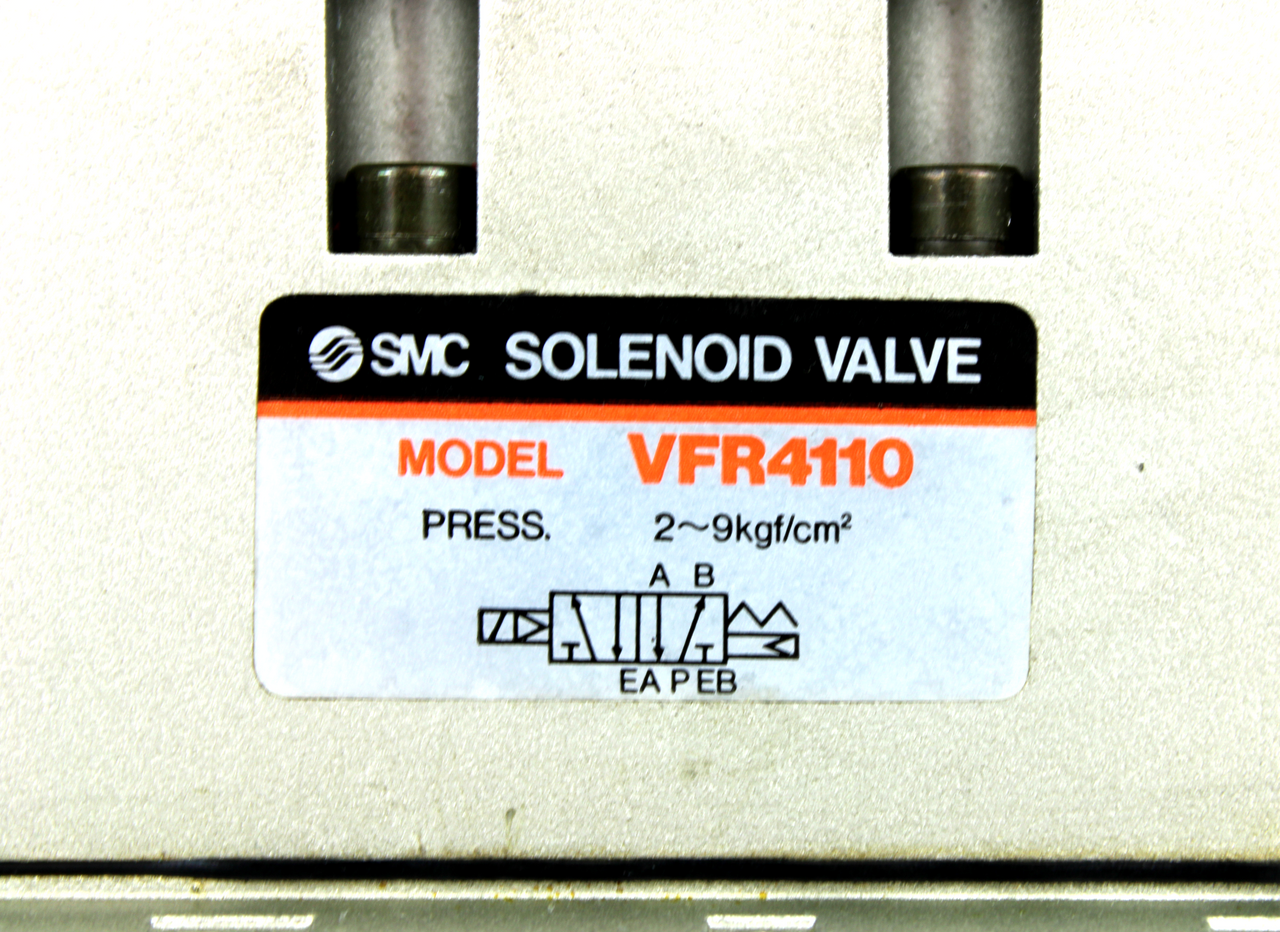 SMC VFR4110 Solenoid Valve w/ Base Mount, 2~9 kgf/cm²