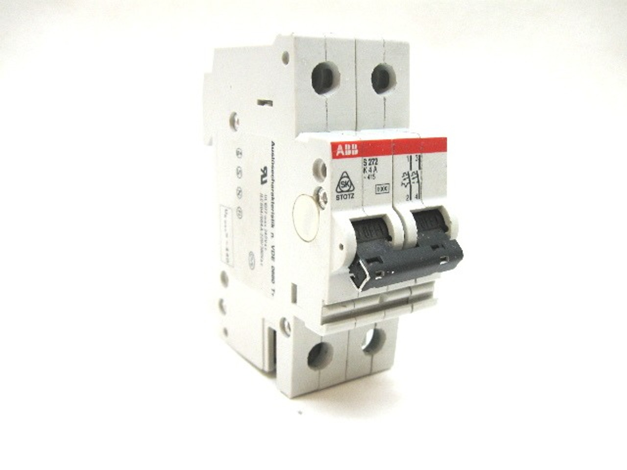 ABB S 272-K4A Circuit Breaker 2 Pole 4 Amp 240 Vac
