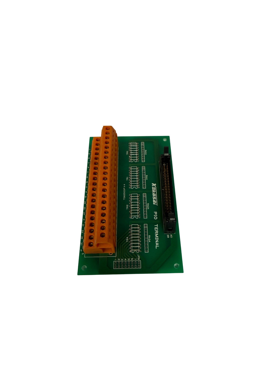 Kokusai PIO Terminal I/O Module Green PCB Orange Terminal Block Black Connector PLC Input Output Module