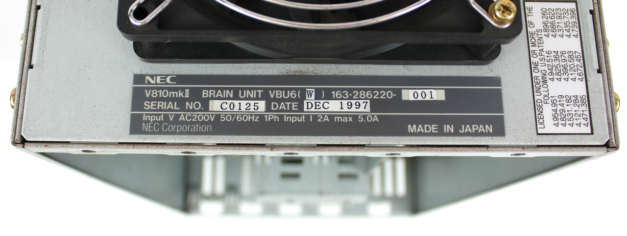 NEC VBU6 (W) 163-286220-001 Brain Unit