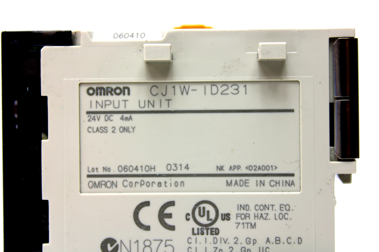 169-172 OMRON cj1w-id231 Power Supply