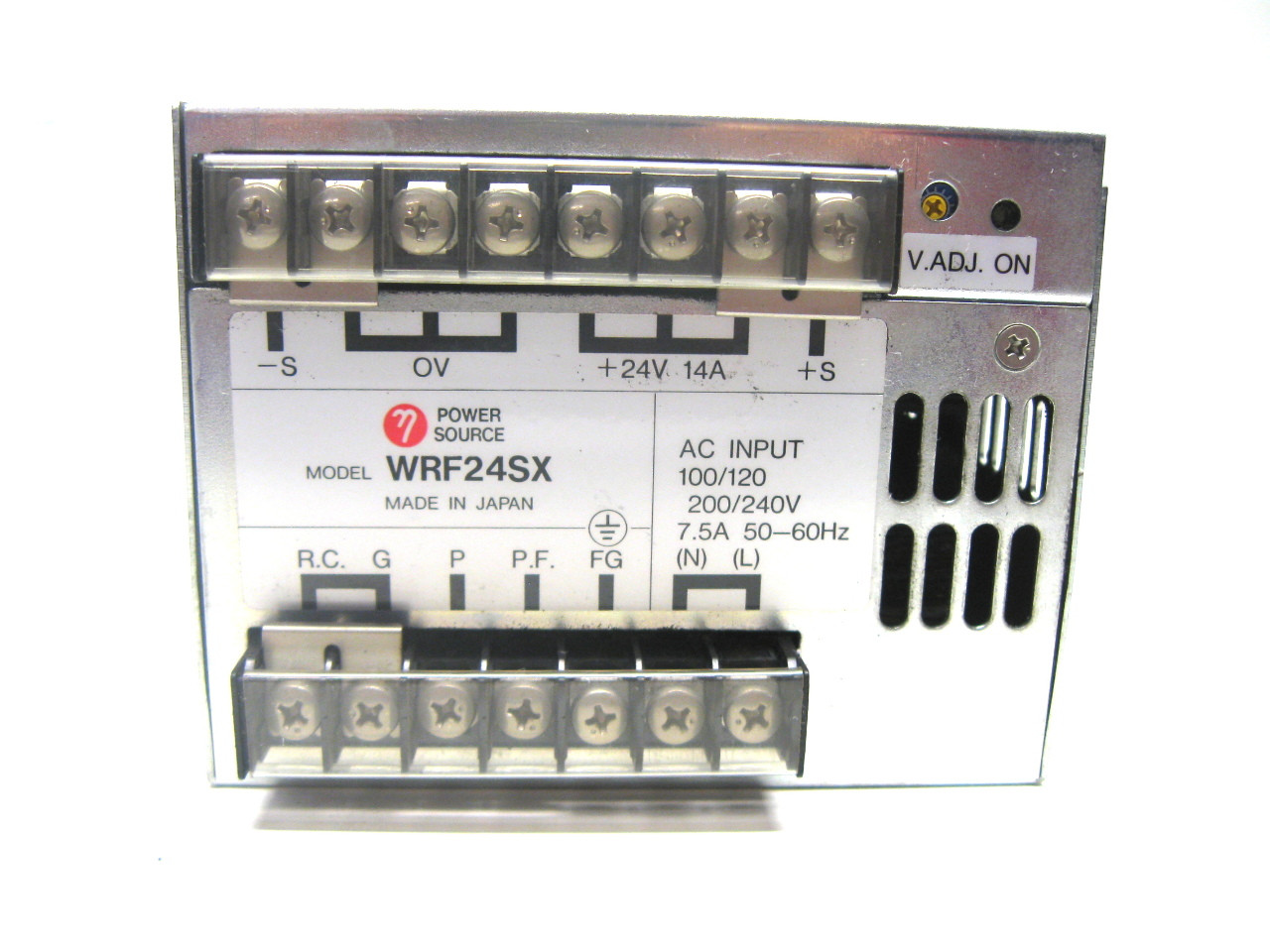 Power Source WRF24SX Power Supply 100-240 Vac Input 24Vdc Output 14 Amp