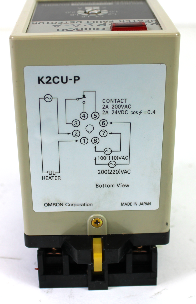 Omron K2CU-P2A-A Heater Fault Detector 100/200VAC 5A