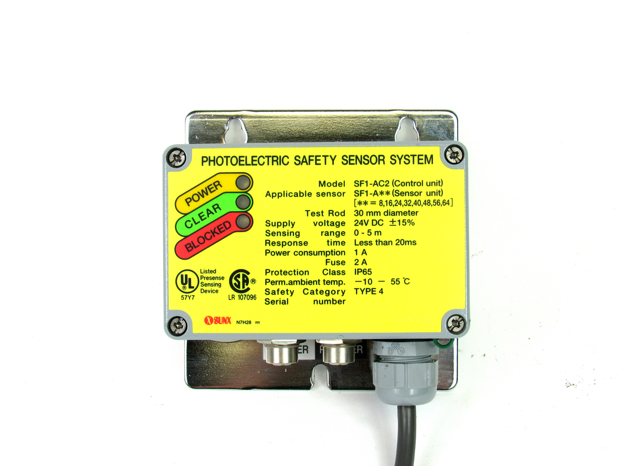 Sunx SF1AC2 Photoelectric Safety Sensor Control System, 24V DC