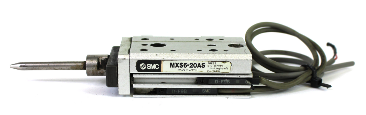 SMC MXS6-20AS Pneumatic Precision Table Cylinder 22-100PSI