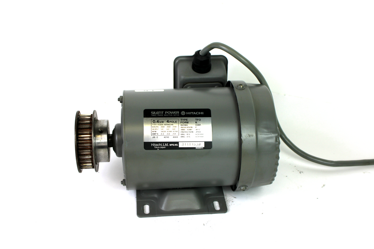 Hitachi TFO-K Silent Power 3-Phase Induction Motor, 200/220V