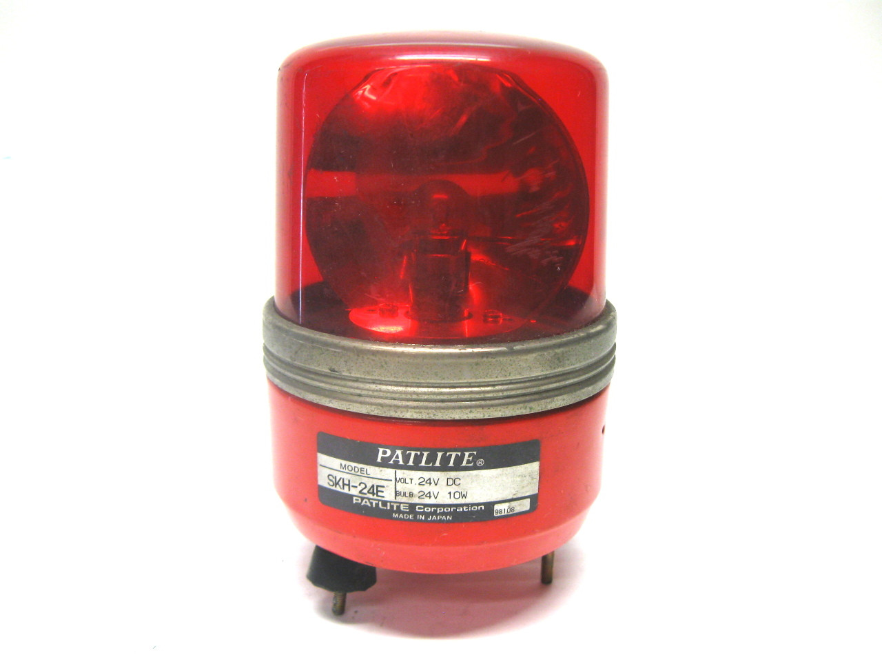 Patlite SKH-24E Red Beacon Warning Light 24 Vdc