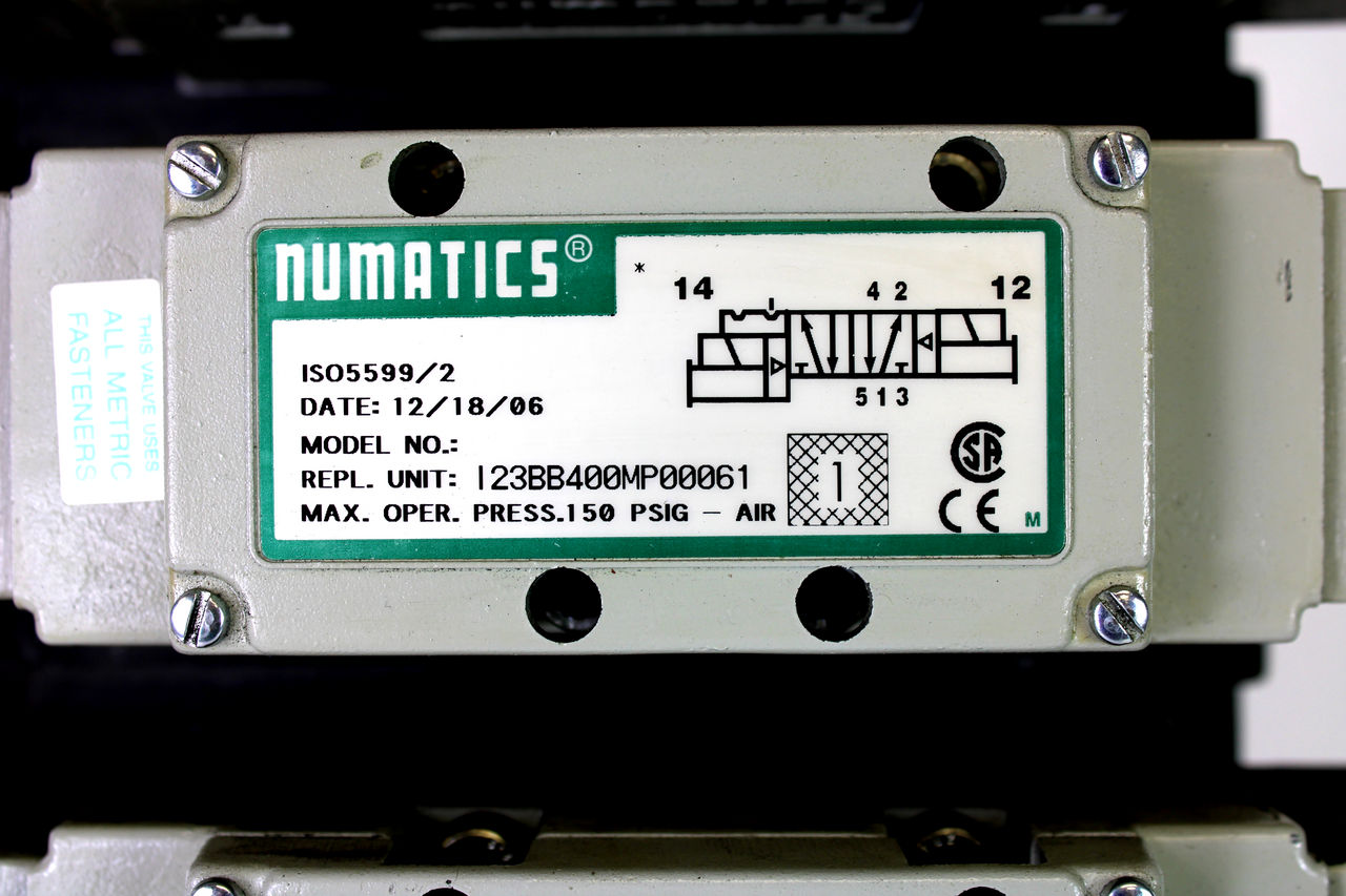 Numatics I23BB500MP00061 / I23BB400MP00061 Solenoid Valve Assembly
