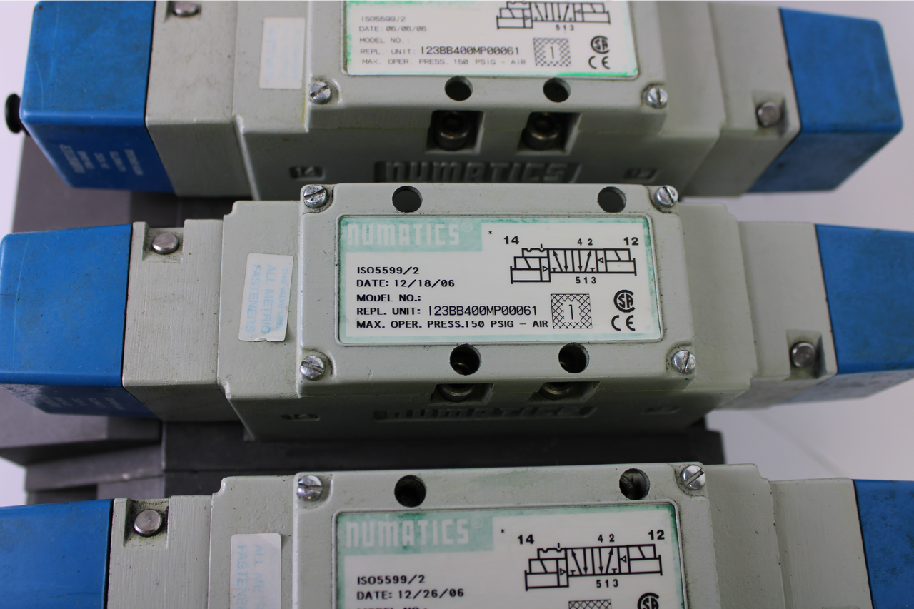 Numatics I23BB500MP00061 / I23BB400MP00061 Valve Assembly w/ 239-1514 Module