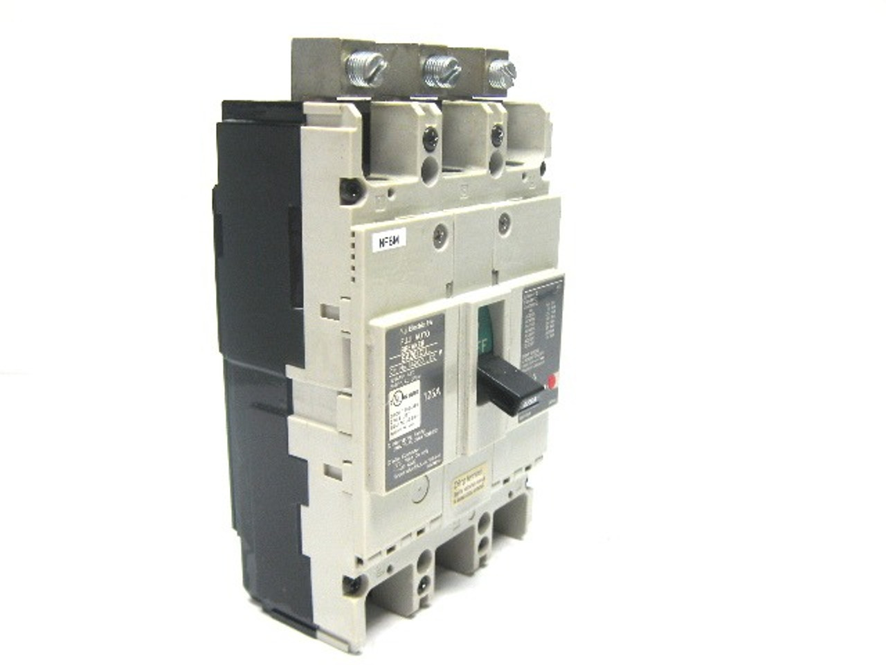 Fuji Electric SA203CUL 125 Auto Breaker 125 Amp, 240 Vac, 3 Pole