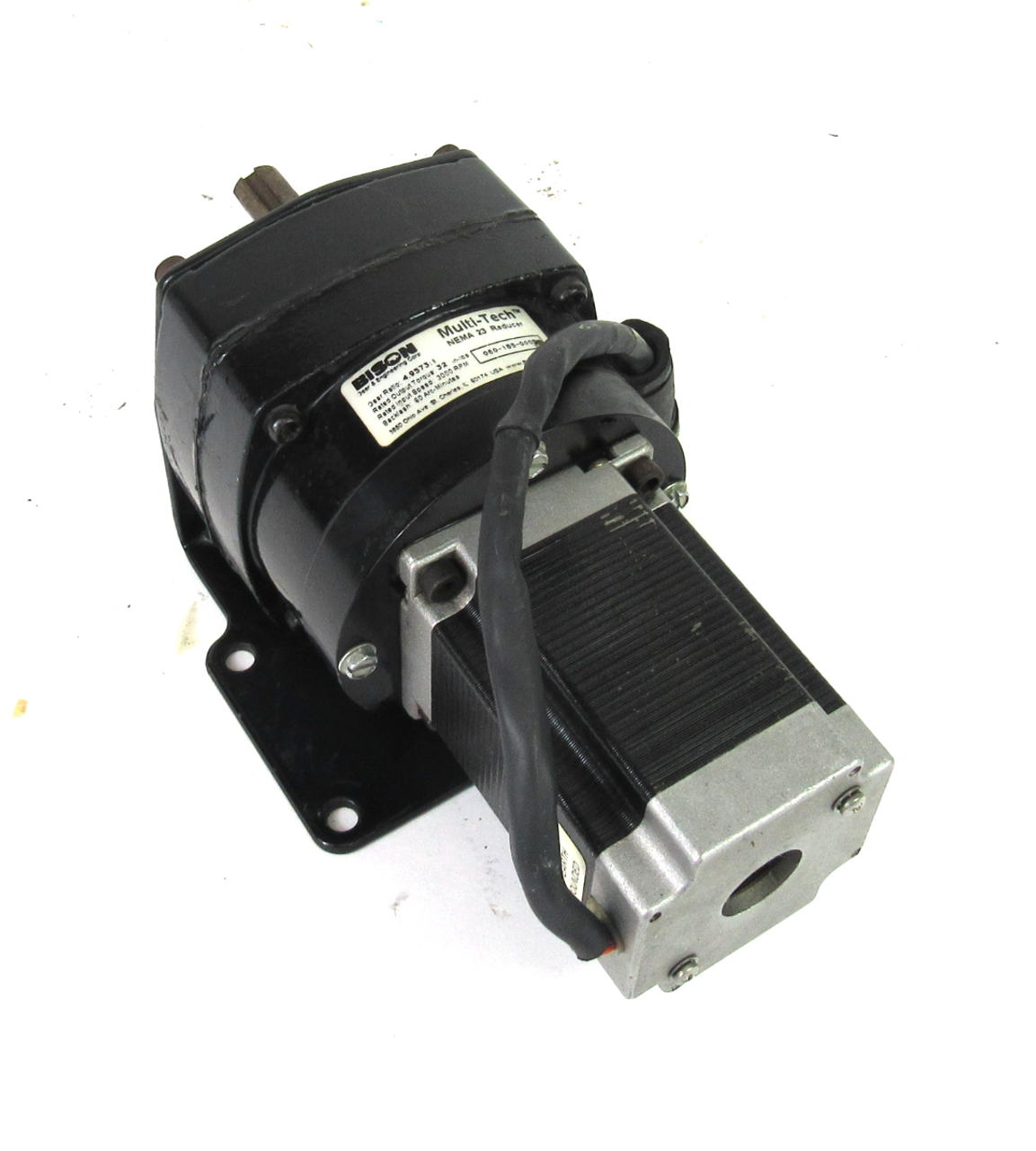 AMCI SM23-240 Stepper Motor w/ Bison 060-185-0005 Gearhead