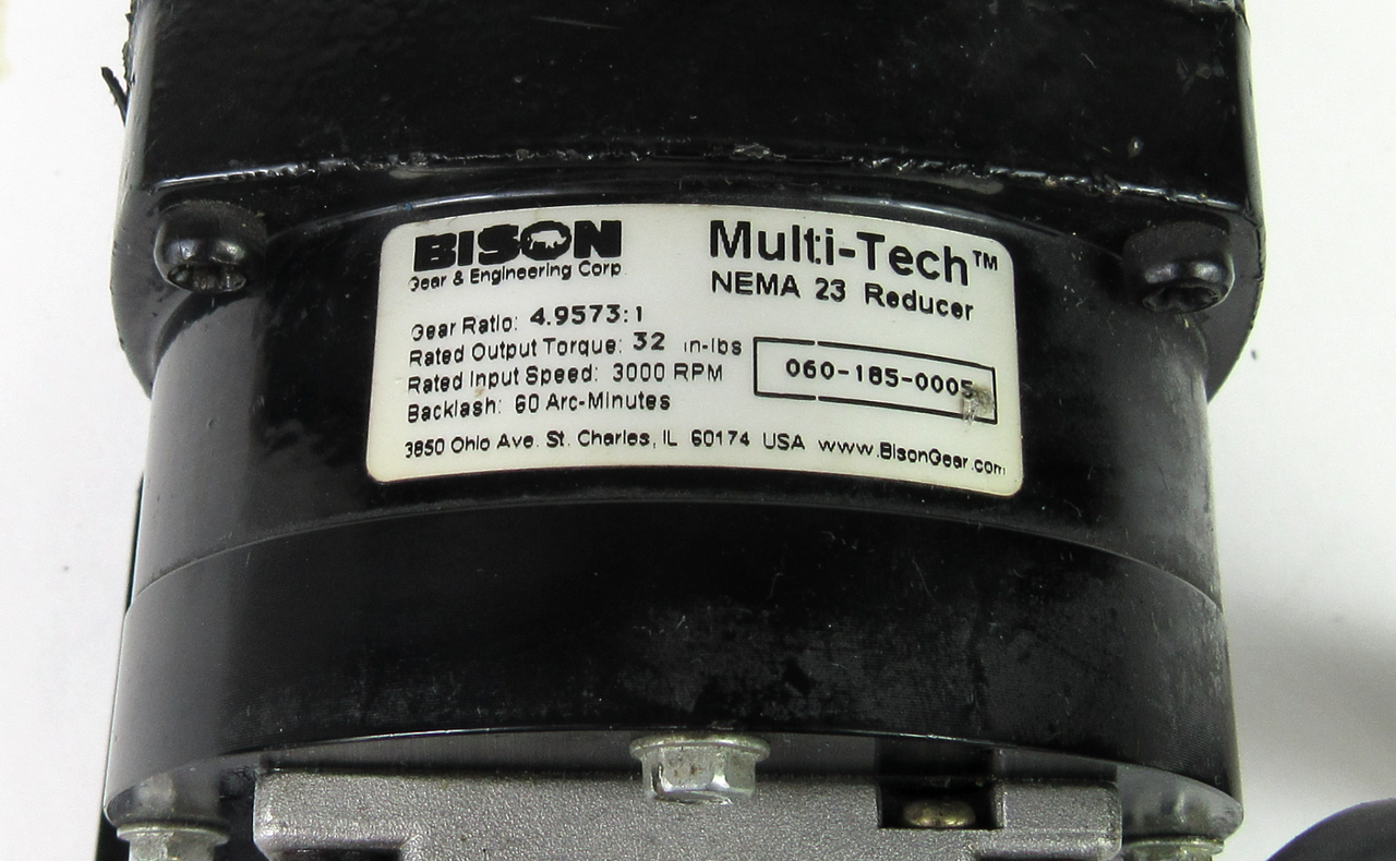 AMCI SM23-240 Stepper Motor w/ Bison 060-185-0005 Gearhead