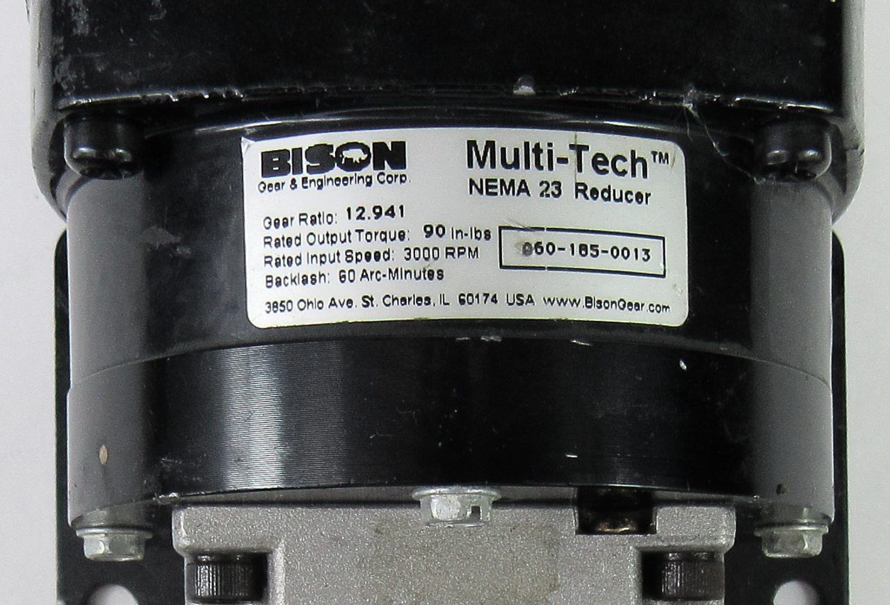 AMCI SM23-240 Stepper Motor w/ Bison 060-185-0013 Gear Reducer