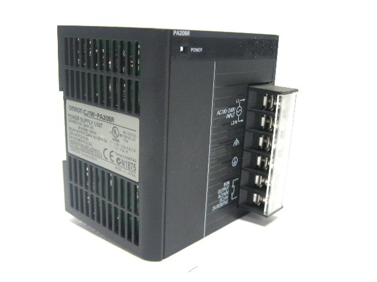 Omron CJ1W-PA205R Power Supply 100-240 Vac, 24 Vdc