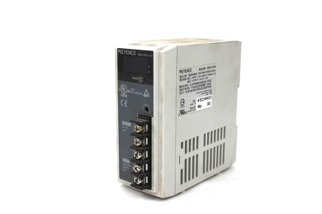 Keyence MS2-H100 Switching Power Supply 100-240 Vac 24V DC Output