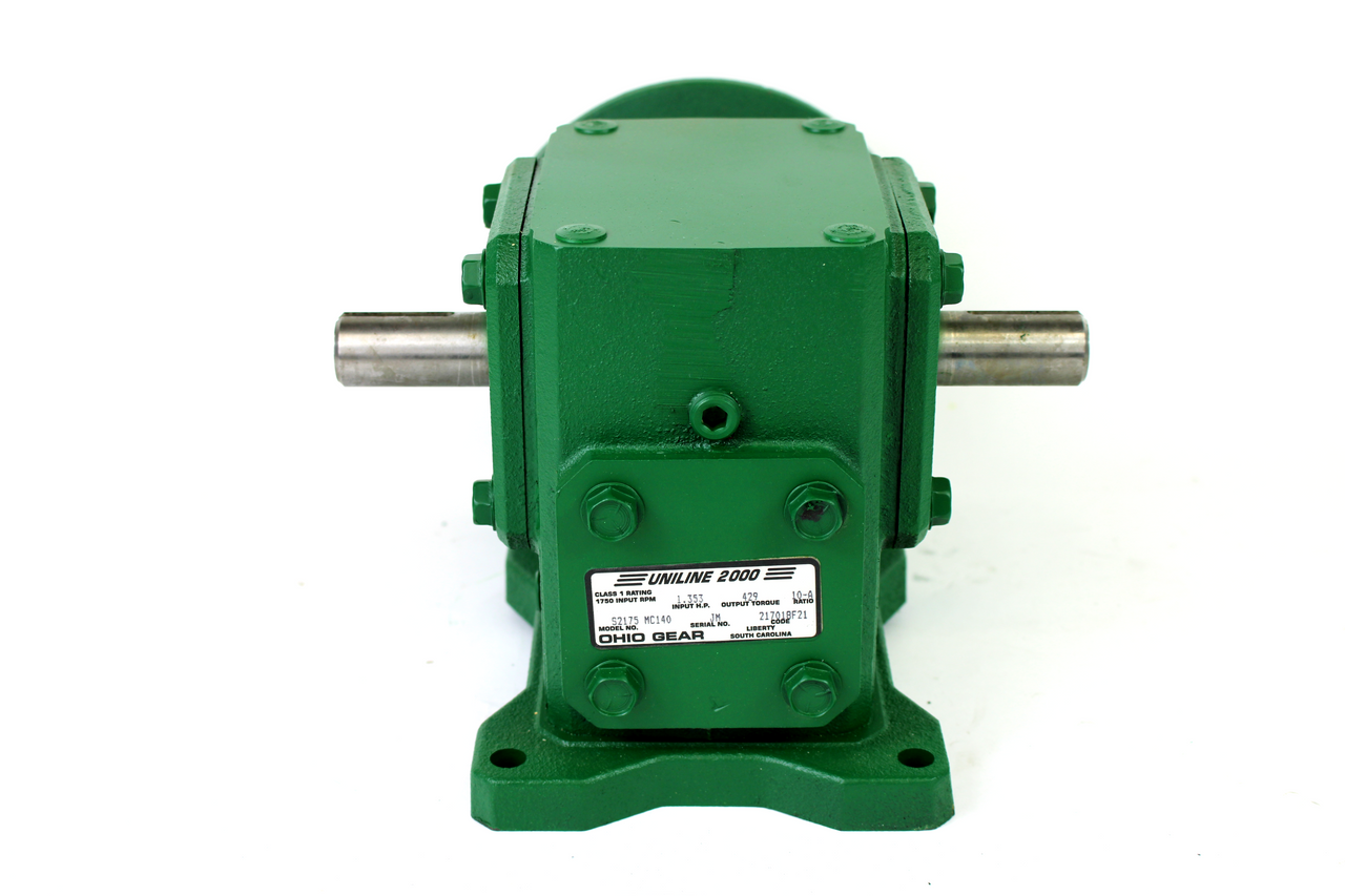 Ohio Gear S2175 MC140 Uniline 2000 Gear Reducer, 10:1 Ratio, 1.353 Input HP