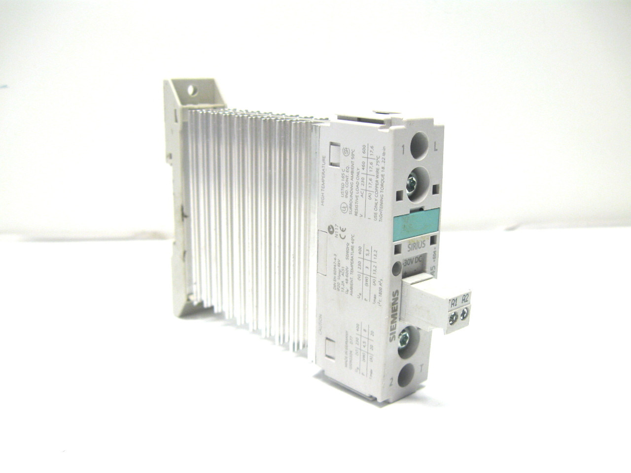 Siemens 3RF2320-1AA45 Contactor Sirius Semiconductor 20 Amp, 600 Vac, 4-30 Vdc