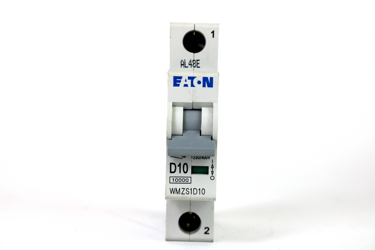 Eaton WMZS1D10 Circuit Breaker, 1-Pole, 10 Amp, 277 VAC, 48 VDC