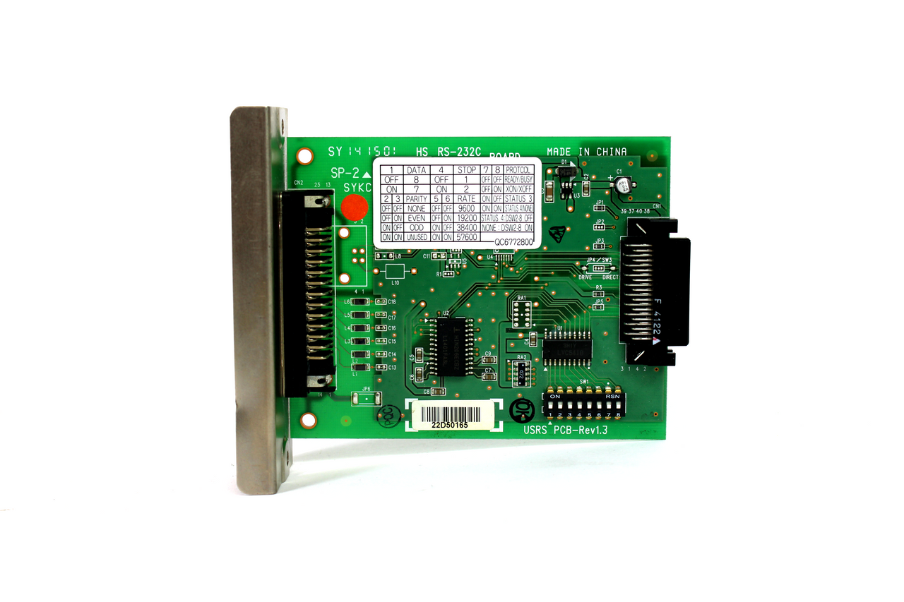 Sato USRS PCB-Rev.1.3 HS RS-232C Ethernet Print Server PCB, 1 x 10/100 Base