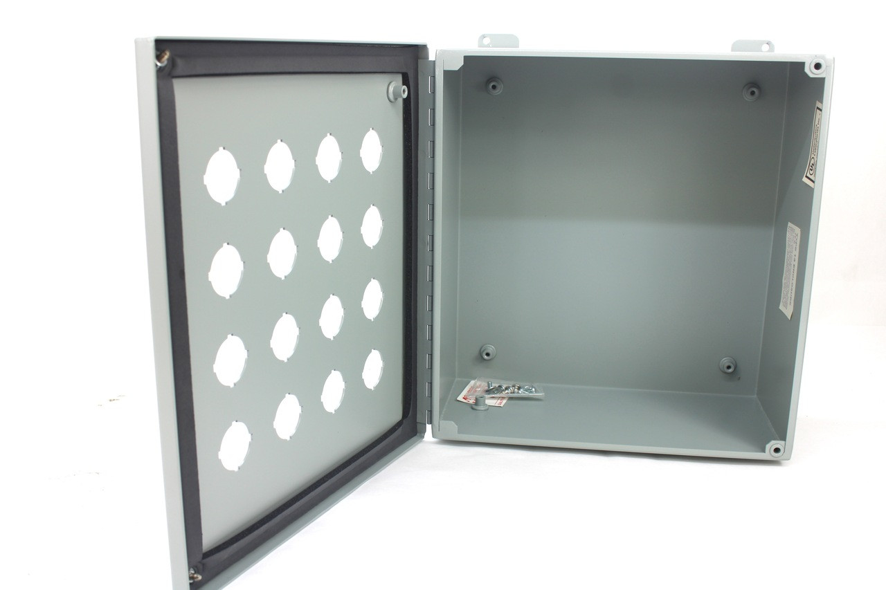 Hammond Manufacturing 1489P16 Hinged Pushbutton Enclosure, 16-Hole