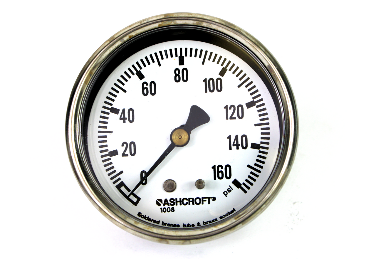 Ashcroft 63-1008-A-02B-160# Pressure Gauge, 1/4" NPT